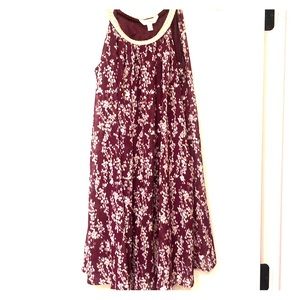 Purple Floral Summer Dress
